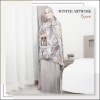 Mukena Tazbiya Winter Artwork Brown